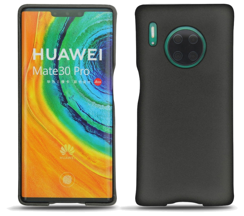 Coque cuir Huawei Mate 30 Pro - Coque arrièreNoir