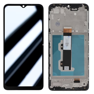 Écran Original Motorola E22 / E22i LCD + Vitre Tactile (avec châssis) Gris clair