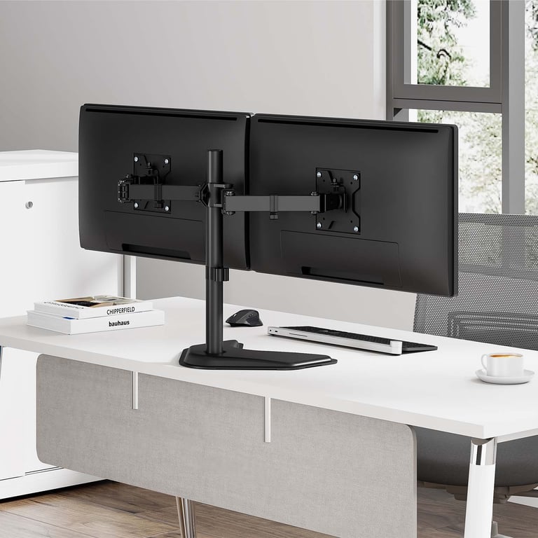 Support de table Aisens avec base pivotante et inclinable Eco pour moniteurTV 10Kg 3 pivots 2 br Neuf - vue 4