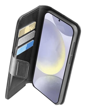 Cellularline 8018080491320 Cover protettiva per telefoni cellulari 16,1 cm (6.36'') Folio Nero Samsung Galaxy S25