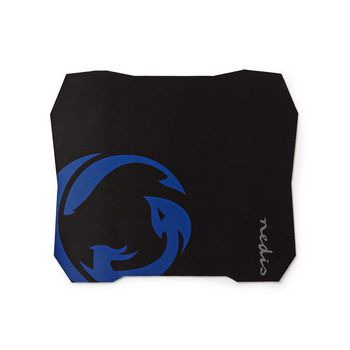 Nedis GMPD100BK tapis de souris Tapis de souris de jeu Noir, Bleu - Neuf