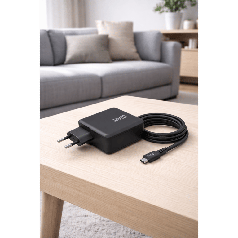 Chargeur Secteur GaN Ultra Rapide USB C PD & PPS Câble Tressé 2m Intégré Compatible MacBook ProAir iPad Pro iPhone 1716 série Samsung Galaxy S26S25 série PC Dell /HP /Lenovo Neuf - vue 2