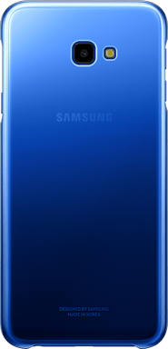 Coque rigide Evolution Samsung bleue et transparente pour Galaxy J4+ J415