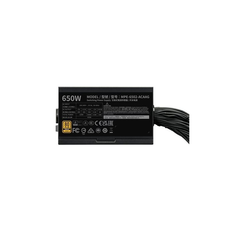 Alimentation PC non modulaire Cooler Master MWE V3 80 PLUS Gold - vue 4