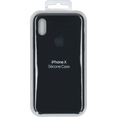 Coque en silicone pour iPhone X Noir