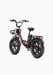 Bicicleta eléctrica ENGWE L20 Boost roja 20''x4'' autonomía de 126 km, 7 velocidades Shimano, batería extraíble 48V, suspensión delantera, freno mecánico