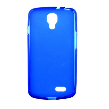 Coque silicone unie compatible Givré Bleu LG F70