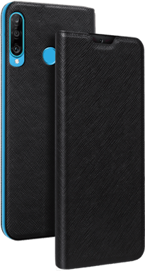 BigBen Connected Funda con cierre para Huawei P30 Lite Protección de folios Negro