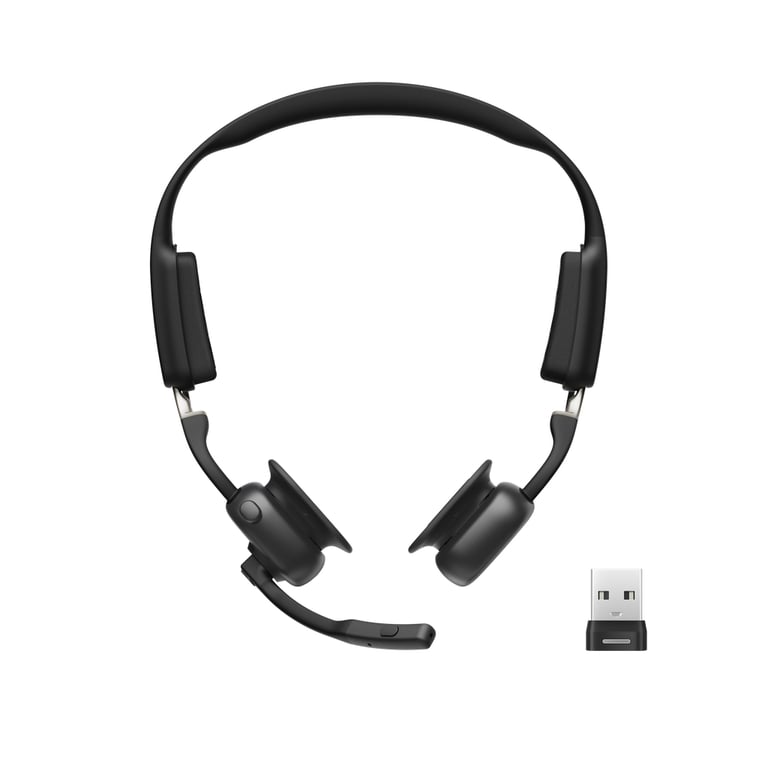 SHOKZ C610 AA BK écouteurcasque Sans fil Crochets auriculaires BureauCentre d'appels USB Type A Bluetooth Neuf