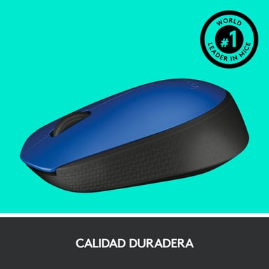 LOGITECH - Ratón inalámbrico M171 - Azul