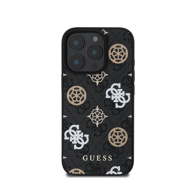 Guess Coque pour iPhone 16 Pro Max Compatible MagSafe Édition 4G Peony Ultra-Chic