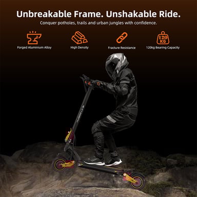 Kugoo LX9+ Trottinette Électrique Pliable, Moteur 2*650W, Batterie 48V 18.2Ah, Pneus de 9 Pouces, Autonomie de 65 km