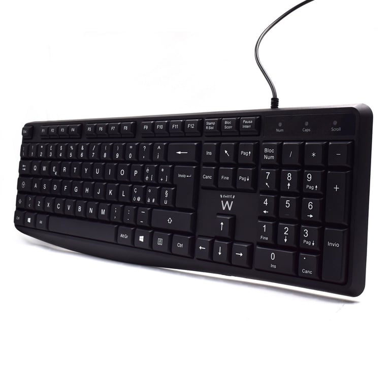 Ewent EW3000 clavier Bureau USB QWERTY Italien Neuf - vue 2