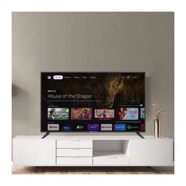 CONTINENTAL EDISON - CELED50SGUHD23B6 - TV LED 4K UHD - 50'' (127 cm) - Smart Google TV - Wifi Bluetooth - 4xHDMI - 2xUSB - Noir