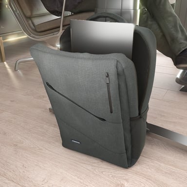 AISENS Mochila urbana y de oficina para portatil 15,6, Gris