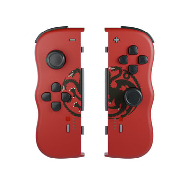 Lexip HBO Game of Thrones Targaryen Negro, Rojo Bluetooth Gamepad Nintendo Switch, Nintendo Switch OLED