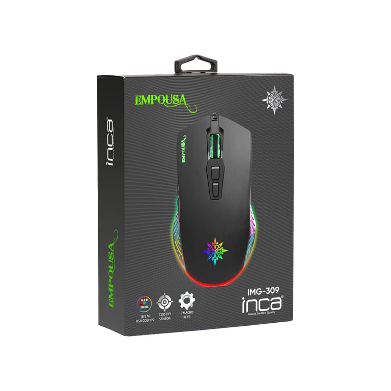 Inca IMG 309 Jouer Ambidextre USB Type A 7200 DPI Neuf - vue 3