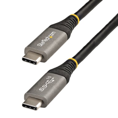 StarTech.com - USB31CCV1M - USB C 10Gbps 1m - USB-IF Certified - USB 3.1/3.2 Gen 1 Type-C 100W PD Cable