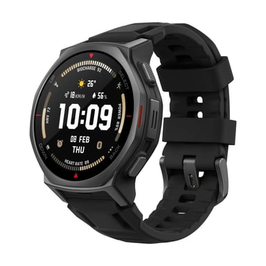 Amazfit T-Rex 3 Pro GPS, Boitier noir de 44 mm et bracelet noir