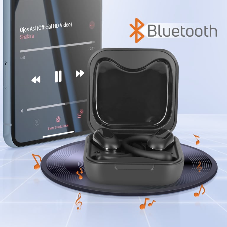Écouteurs Bluetooth Sport Conduction Aérienne avec Boîtier de Charge Neuf - vue 2