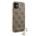 Custodia Guess per iPhone 11 marrone 4G Charms Collection