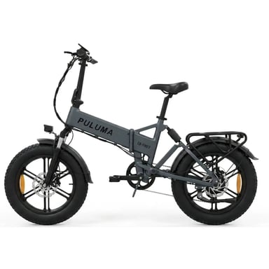 Bicicleta Eléctrico PULUMA EB FM-2.0 | Motor 500W | Batería 48V15Ah | Neumáticos de 20 Pulgadas | Velocidad Máx 25 km/h | Autonomía 45 km  | Gris