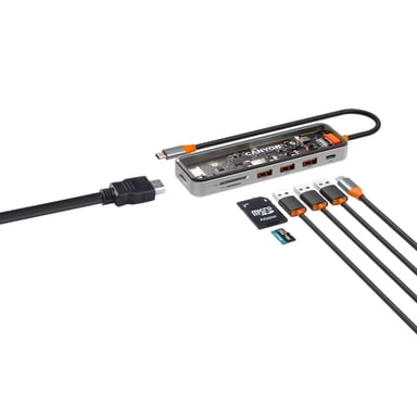 Canyon DS-13 USB Tipo C 5000 Mbit/s Gris