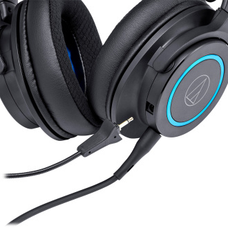 Audio-Technica ATH-G1 casque Avec fil Arceau Gaming Noir, Bleu