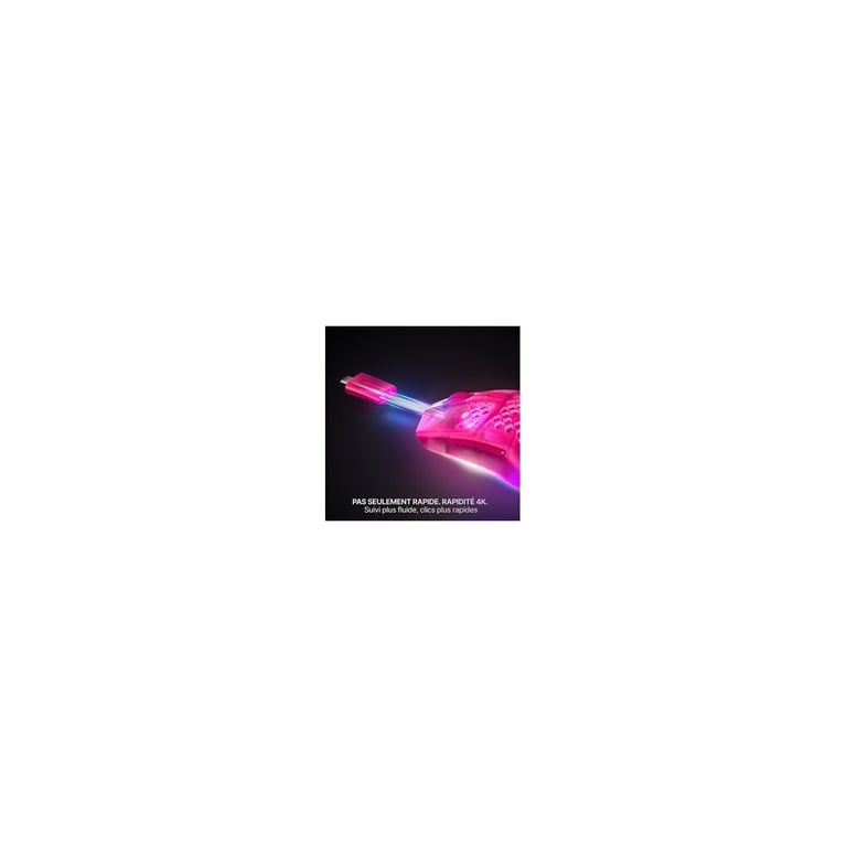 Ratón SteelSeries Aerox 3 Wireless Gen 2 RF Bluetooth 26000 DPI Haze - vue 4