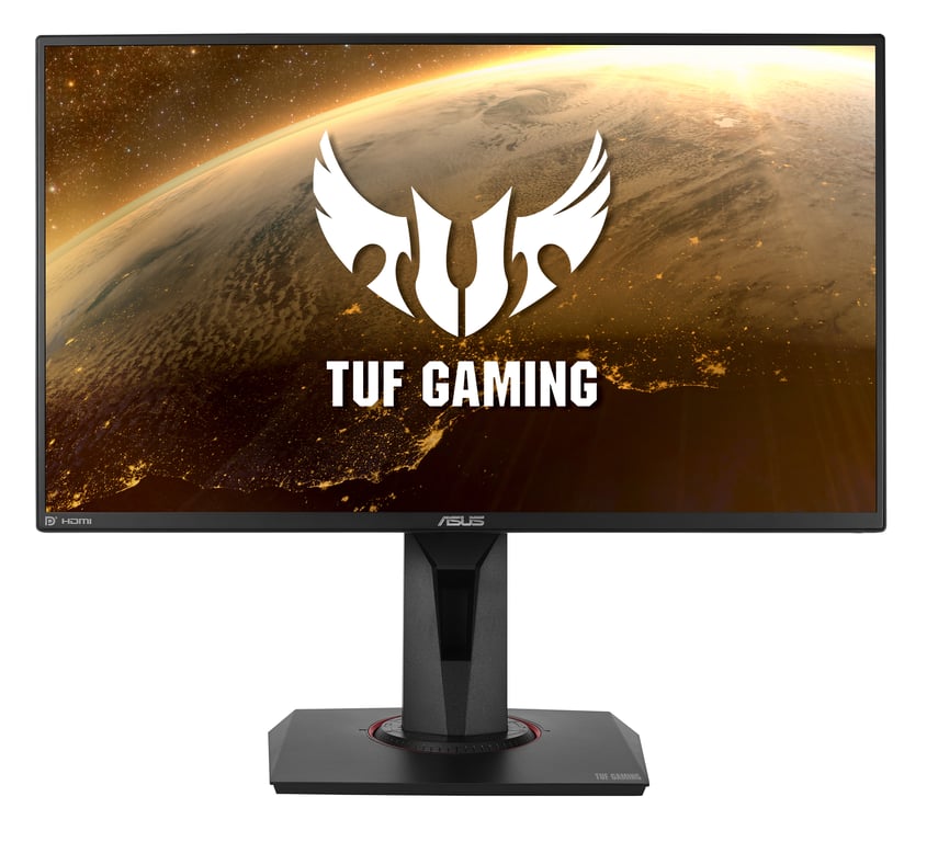 ASUS TUF Gaming VG259QR Ecran PC gaming 24 5" FHD Dalle IPS 1ms 165Hz 1920x1080 300cdm² 1x DP & 2x HDMI ELMB Nvidia G Sync Haut parleurs Shadow Boost - vue 2