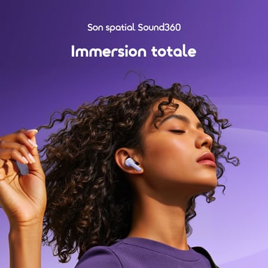 Auriculares inalámbricos oraimo SpaceBuds Lite Black con HavyBass™ y 40 h de batería