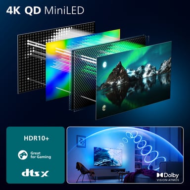 Philips 75MLED910/12 TV 190,5 cm (75'') 4K Ultra HD Smart TV Wifi Noir