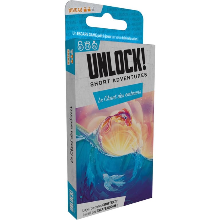 Jeu D'Escape Game Asmodee Unlock! Short 11 Le Chant Des Embruns – Coopératif, 1 À 6 Joueurs, 40 Min - vue 4
