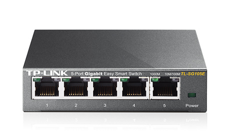 TP-Link TL-SG105E Géré L2 Gigabit Ethernet (10/100/1000) Noir