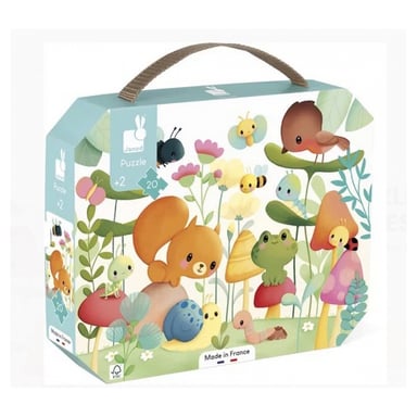 Puzzle educativo Los compañeros del jardín - 20 piezas para niños