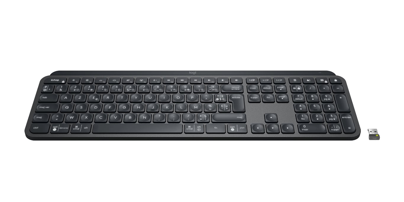 Logitech MX Keys For Business Clavier rétroéclairé sans fil disposition FR - vue 3