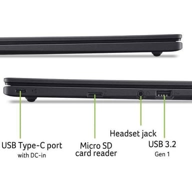 PC Portatile Acer Chromebook 314-1H-C286 14'' FHD Intel Celeron N4500 4GB RAM 128GB eMMC Autonomia 10,5h