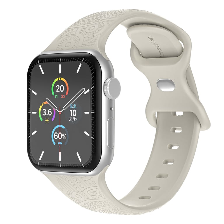 imoshion Bracelet en silicone gravé pour 'Apple Watch Series 1 10 / SE / Ultra 2 44454649 mm Neuf