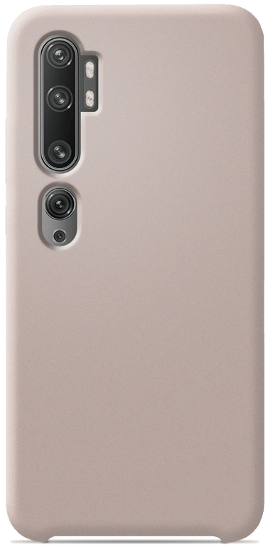 Coque silicone unie compatible Soft Touch Sable rosé Xiaomi Mi Note 10