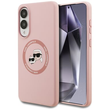Funda Karl Lagerfeld Silicone Heads MagSafe para Samsung Galaxy S25 Edge