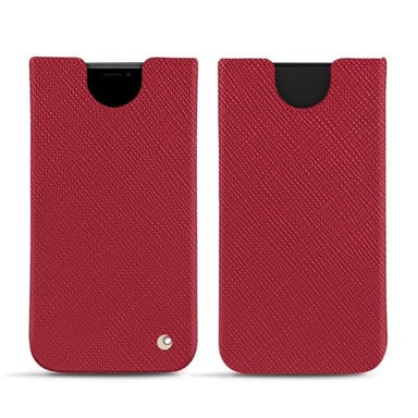 Apple iPhone Xs Max Funda de piel - Funda - Rojo - Piel saffiano