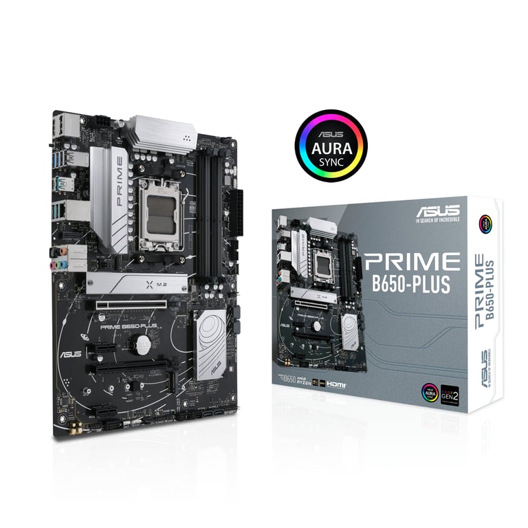 ASUS PRIME B650-PLUS-CSM - AMD - Buchse AM5 - AMD Ryzen 7 7th Gen - AMD Ryzen 9 7th Gen - DDR5-SDRAM - 128 GB - DIMM (90MB1BS0-M0EAYC)