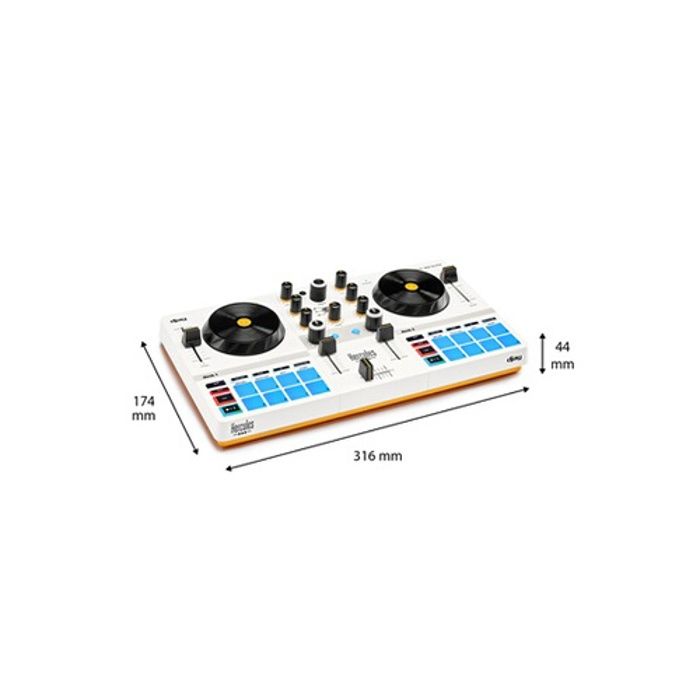 HERCULES DJ CONTROL MIX ULTRA Contrôleur DJ Bluetooth pour Smartphone iOS et Android Sans fil - vue 3