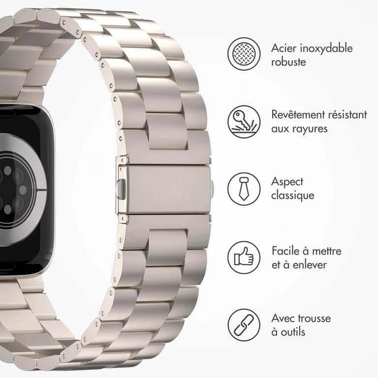 Bracelet Apple Watch 49mm Acier - vue 6