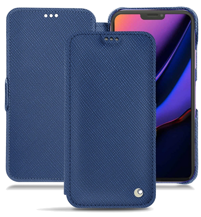Housse cuir Apple iPhone 11 Pro - Rabat horizontalBleu