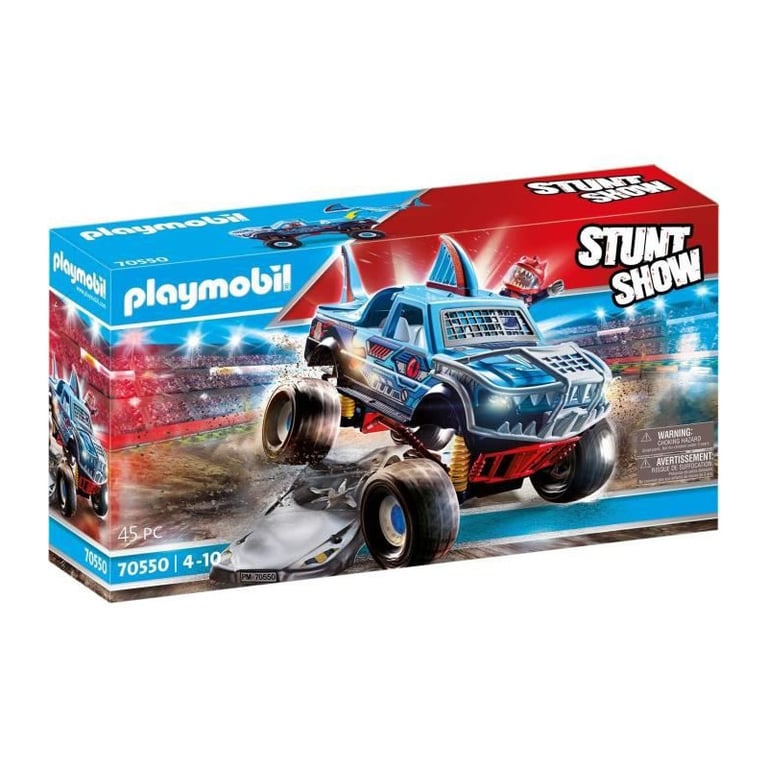 Stuntshow Monster Truck De Cascade 70550 Playmobil La Boite - vue 10