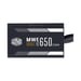 COOLER MASTER MWE Bronze 650W V2 - Alimentatore 650W - 230V (certificato 80 Plus Bronze 5 anni di garanzia) Cavi neri piatti
