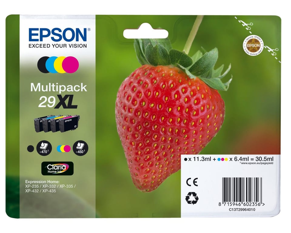 Epson Strawberry Série D'encre Claria Home 29xl Neuf