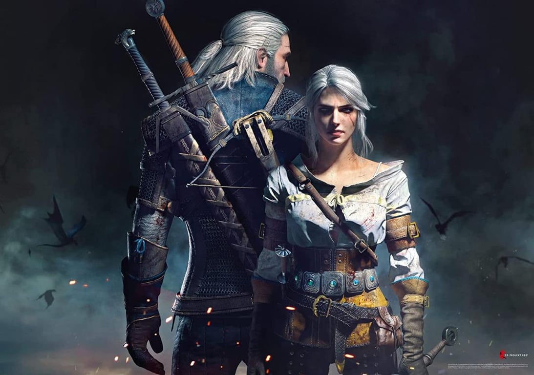 Puzzle 1000 pièces The Witcher Geralt & Ciri - vue 4
