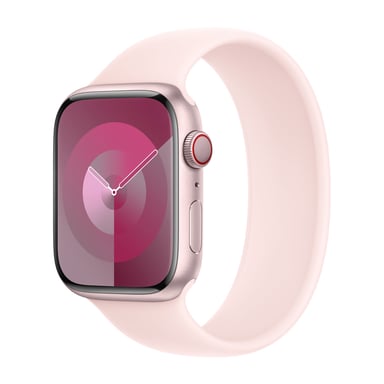 Bracelet Boucle unique en Silicone pour Apple Watch | 38/40/41/42 mm - Taille 6 - Light Pink